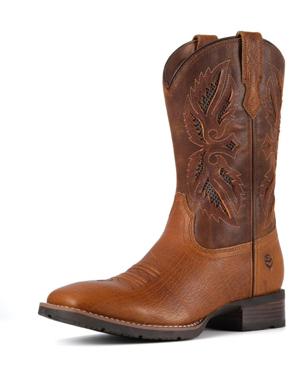 Men's Earth Classic Pull On Mid Calf Wellington Square Toe Western Cowboy Boot